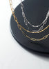 Modian Classic 925 Sterling Silver Double Layer Geometric Link Chain Necklace for Women Party Fine Jewelry Accessories