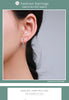 Modian 100% 925 Sterling Silver Classic Circle Sparkling Clear CZ Hoop Earrings For Women Luxury Wedding Statement Jewelry Arete