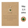Personality Birthstone Moon Star Crystal Pendant Necklace for Women Clavicle Chain Choker Birthday Party Jewelry Gift - Image 9