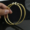 Clipped on Ears Women's Earrings with No Piercings No Pain Big Circle 5cm Round Casual Young Exaggerated Personality - Image 8