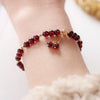 Gold Plated Garnet Crystal Stone Beaded Strand Thin Bracelets for Women Girls Jewelry Official-website - Image 3