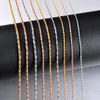 Width 0.9/1.2/1.5mm Stainless Steel Necklace Snake Chain Men Women Choker Gift Jewelry Various Length - Image 5