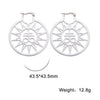 Stainless Steel Pentagram Hoop Earrings for Women Gothic Witchy Star Dangle Earrings Amulet Jewelry - Image 33