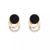 Cool Black Color Flower Drop Earrings for Women Geometry Round Heart Leaf Butterfly Crystal Party Jewelry Summer Gift - Image 30