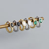 Oval Crystal Hoop Earrings in Multiple Color Combinations - Image 15