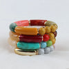 FishSheep Colorful Acrylic Bamboo Bracelets For Women Stretch Resin Beads Elbow Cuff Charm Bracelets Bangles Y2K Jewelry - Image 5