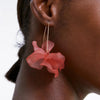 1Pair Designs Multicolored Resin Flower Long Earrings Bohemia Handmade Petal Dangle Earrings For Women Gift - Image 1