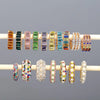 1Pcs CZ Cuff Earrings for Women Small C Shape Ear Cuff Colorful Rhinestone Clip Earrings Crystal Earcuff Without Piercing - Image 4