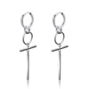 Punk Stainless Steel Chain Hoop Earrings For Women Men Goth Pop Hip Hop Pendants Ear Jewelry Accessories Earring - Image 2