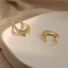Silver Color Geometric Hoop Earrings for Women Men Irregular Earrings Daily Jewelry - Image 5