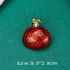 Vintage Palace Plant Flower Baroque Brooch Red Enamel Pearl Brooch Pin Woman Party Accessories - Image 21