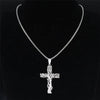 Stainless Steel Tree of Life Cross Pendant Necklace Silver Color Men Women Aesthetic Necklace Jewelry Arbol De La Vida N3018S02 - Image 3