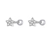 Brilliant Star Butterfly and Snowflake Stud Earrings in Multiple Designs - Image 10