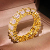 Female White Crystal Stone Ring Rose Gold Silver Wedding Silver Ring Female Cute Oval Zircon Engagement Jewelry - Image 9