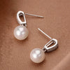Simulated Pearl Dangle Earrings for Women Wedding Engagement Accessories Simple Stylish Earrings - Image 4