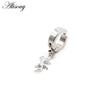 2pc Punk Stainless Steel Heart Star Cross Dangle Ear Clip Cuff Circle Earrings For Men Women No Pierced Fake Ear Jewelry - Image 14