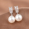 Simulated Pearl Dangle Earrings for Women Wedding Engagement Accessories Simple Stylish Earrings - Image 1