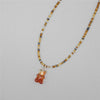 Gummy Bear Pendant Choker with Multicolor Resin Beads - Image 22