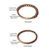 Handmade Hammered Copper Bracelet Vintage Artificial Oxidized Street Rock Style Metal Unisex Jewelry For Men Women - Image 6