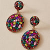 Colorful Crystal Stone Drop Dangle Earrings for Women Geomerry Alloy Metal Wedding Jewelry 9442 - Image 8
