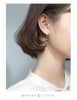 MODIAN Geometric Round Drop Earring for Women 925 Sterling Silver Blue Tiger Eye Dangle Earring Fine Jewelry 2020 New