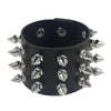 Gothic Spike Bracelet Black Wide Leather Punk Bracelets for Women Men Goth Girl Cuff Bangle Studded Wristband Unisex Jewelry - Image 14