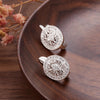Classic Silver Oval Zircon Spinel Engagement Stud Earrings for Women Fien Jewelry - Image 5