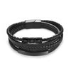 Stainless Steel Beaded Bracelet Men's Jewelry Classic Multilayer Braided Leather Bracelet Year Men Gift - Image 8
