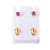 2pcs Gold Plated Steel Earring Studs for Ear Piercing Gun Birthstone CZ Ear Stud Earrings Studs Tragus Cartilage Body Jewelry - Image 28