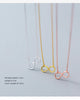 Modian Authentic 925 Sterling Silver Infinite Love Neckalce for Women Rose Gold Color Gold ColorStatement Jewelry Bijoux