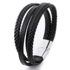 ZG Braided Leather Bracelets for Men in Black and Brown Color Armband Heren with Magnetic Elegent Bangle Male Cool Bracelet - Image 9