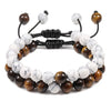 Men Bracelet Tiger Eye Stone Braided Bracelet Black Matte Stone Beads Bracelet Couple Distance Charm Yoga Jewelry Gifts - Image 13