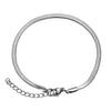 Women Men Stainless Steel Width 3/4mm Gold Color Flat Snake Chain Bracelet Extender 3cm Ladies Jewelry Party Gifts - Image 4