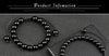 Black Bead Bracelet with 4 mm 6 mm or 8 mm Beads and Adjustable Fit - Image 24