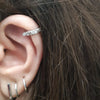 Stainless Steel Cartilage Cuff Earring with 0.8 mm Gauge and 8 mm Shaft - Image 3