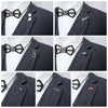 Alloy Enamel Oil Glasses Sunglasses Pins Brooches Men's Suit Dress Shirt Collar Clothing Simple Accessories Decoration - Image 6