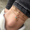 Boho Shell Turtle Handmade Anklets for Women Blue Rope Chain on Leg Natural Shell Ankle Bracelet Foot Summer Beach Jewelry - Image 15