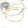 Vintage Ball Beads Charm Snake Chain Anklets Foot Bracelets Women Golden Plated Stainless Steel Summer Beach Jewelry - Image 3