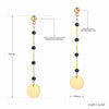 Bohemia Style Stainless Steel Choker Necklace Bracelet Earrings Sets For Women Girls Black Crystal Chain Jewelry - Image 14