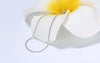 Silver 1.0mm Side Chain Necklace for Women Girls Elegant Necklace Jewelry 40/45/50/55/60cm - Image 14