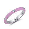 Silver Colorful Rainbow CZ Eternity Stackable Ring for Women Wedding Party Engagement Ring Jewelry Gift Silver Ring Set - Image 6