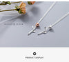Modian Romantic 925 Sterling Silver Rose Flower Pattern Short Chain Necklace for Women Rose Gold Color Charm Luxury Fine Jewelry
