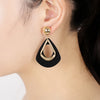 Cool Black Color Flower Drop Earrings for Women Geometry Round Heart Leaf Butterfly Crystal Party Jewelry Summer Gift - Image 6