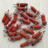 24pcs/lot Good Quality Assorted Stone Mixed Pillar Charms Chakra Pendants for Necklaces Making - Image 26