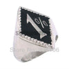 Black One Percent Biker Ring Stainless Steel Classic Motor Biker Men's Jewelry - Image 7