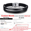 Multi Layer Leather Bracelets for Men Women Customizable Engraving Stainless Steel Personalized Bangle,Fathers Day Dad Gift - Image 13