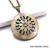 Heart Carved Flower Stripe Locket Pendant Necklace Women Vintage Ancient Brass Opening Photo Box Jewelry Romantic Gift - Image 22