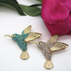 Retro Cute Hummingbird Brooch Female Corsage Coat Pin Brooch Jewelry for Women Wedding Party Accessories - Image 9