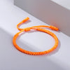 Handmade Bracelet Orange Braided Knot Rope Adjustable Charm Tibetan Buddhist Bracelets For Women Men Jewely Friend Gifts - Image 4