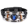 Charm Jewelry 12 Zodiac Weave Bracelets for Women Vintage Multi-layer Stainless Steel 12 Constellations Leather Bracelet - Image 10